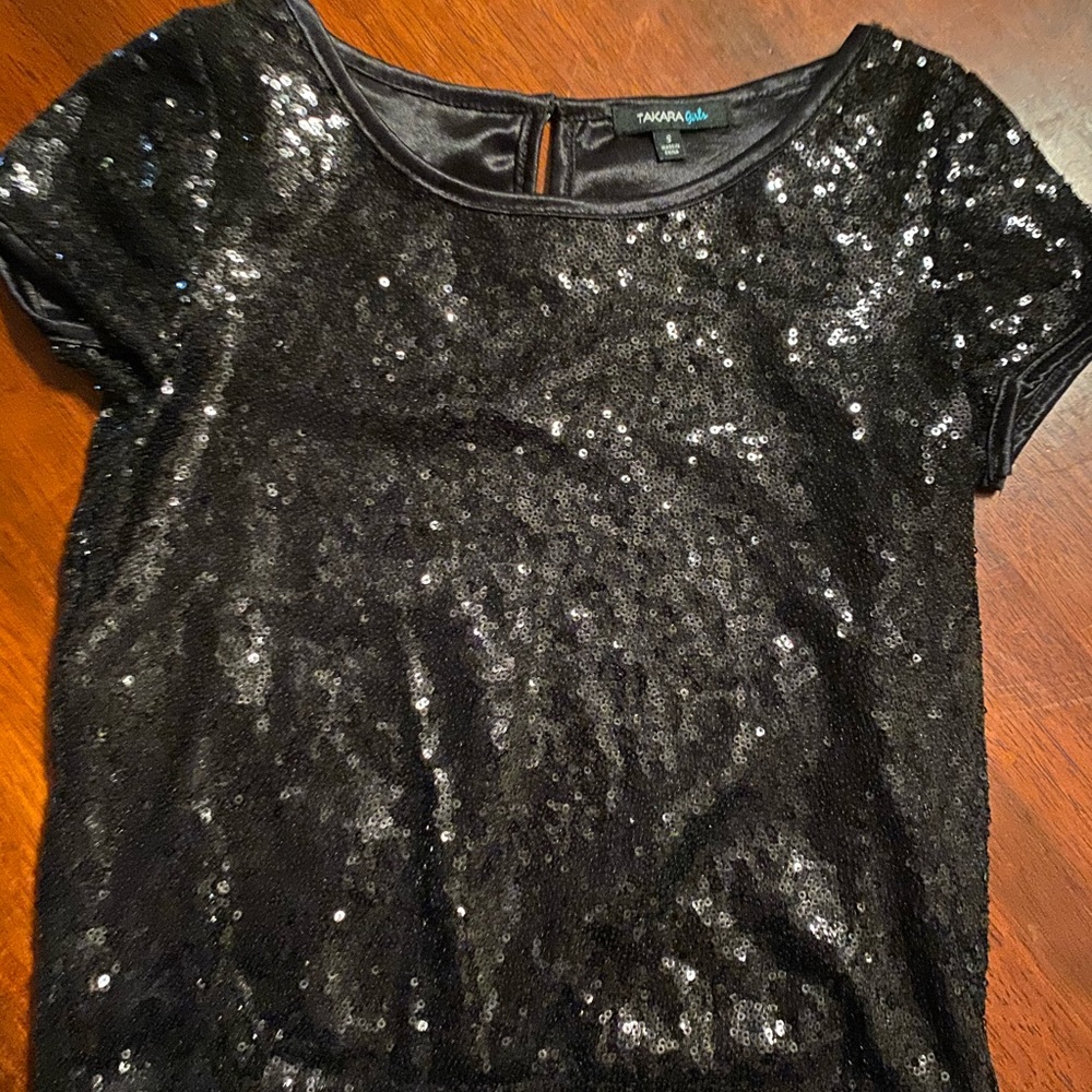 Takara girls sequin shirt